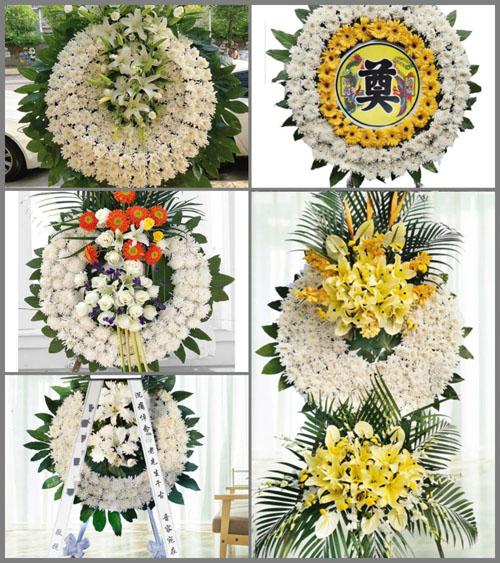 广东梅州市五华县周江镇周居村花圈速递