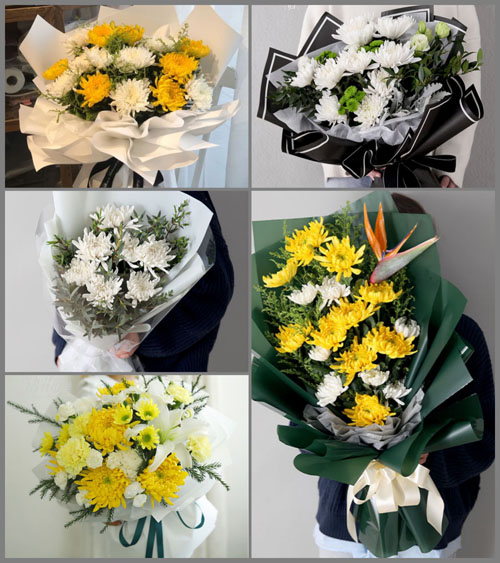 广东梅州市五华县周江镇周居村白事花束代送
